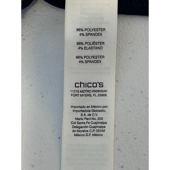 Chico's Blue White Striped Knit Maxi Dress -‎ Size 2 - Picture 9 of 13